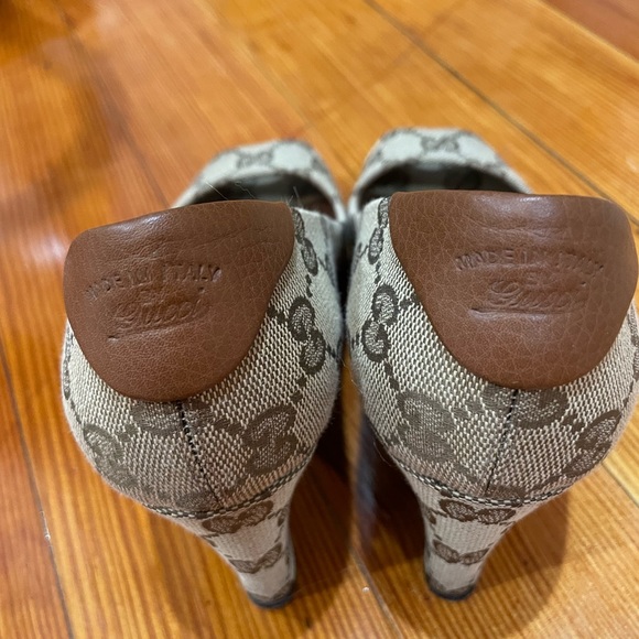 Gucci wedge in canvas monogram - Picture 3 of 4